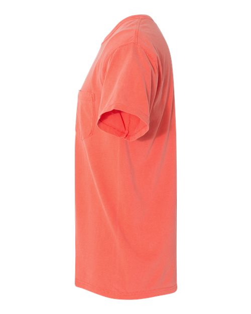 Comfort Colors 6030 - Unisex Garment-Dyed Heavyweight Pocket T-Shirt - Bright Salmon