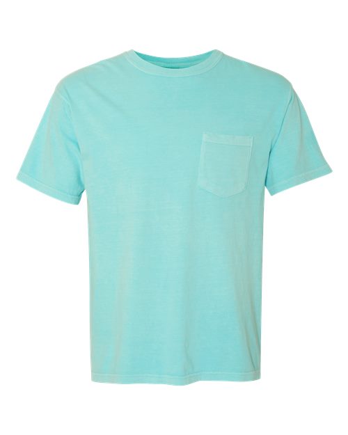 Comfort Colors 6030 - Unisex Garment-Dyed Heavyweight Pocket T-Shirt - Chalky Mint