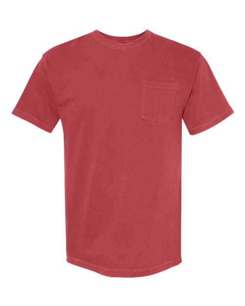 Comfort Colors 6030 - Unisex Garment-Dyed Heavyweight Pocket T-Shirt - Chili