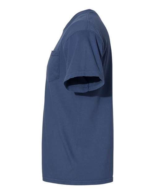 Comfort Colors 6030 - Unisex Garment-Dyed Heavyweight Pocket T-Shirt - China Blue