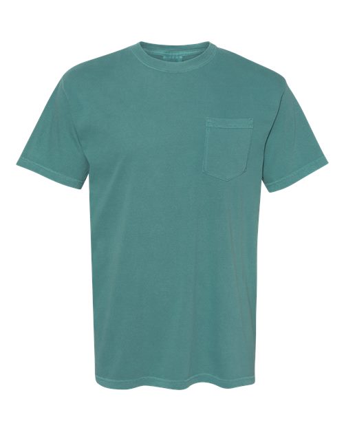 Comfort Colors 6030 - Unisex Garment-Dyed Heavyweight Pocket T-Shirt - Emerald