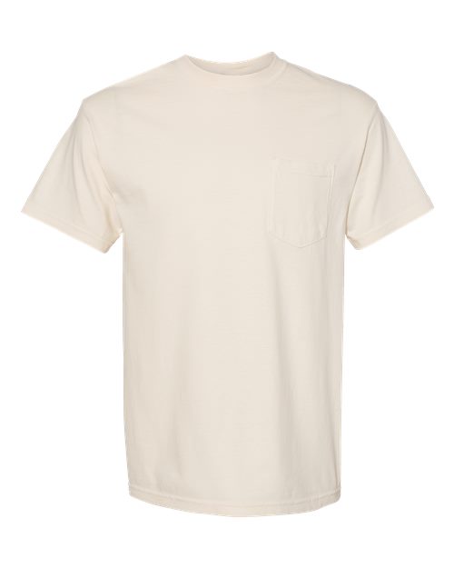Comfort Colors 6030 - Unisex Garment-Dyed Heavyweight Pocket T-Shirt - Ivory