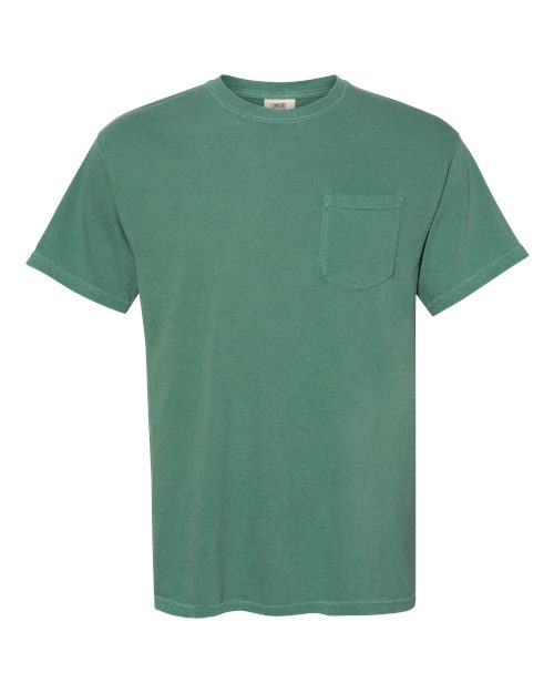 Comfort Colors 6030 - Unisex Garment-Dyed Heavyweight Pocket T-Shirt - Light Green