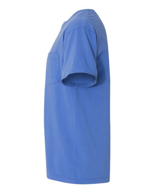 Comfort Colors 6030 - Unisex Garment-Dyed Heavyweight Pocket T-Shirt - Mystic Blue