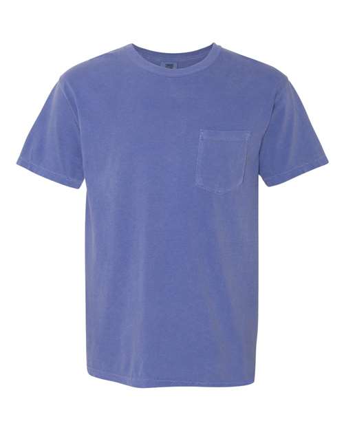 Comfort Colors 6030 - Unisex Garment-Dyed Heavyweight Pocket T-Shirt - Periwinkle
