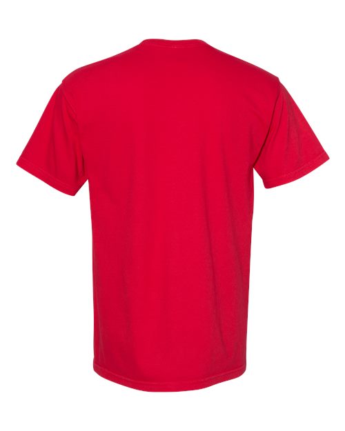 Comfort Colors 6030 - Unisex Garment-Dyed Heavyweight Pocket T-Shirt - Red