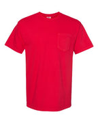 Comfort Colors 6030 - Unisex Garment-Dyed Heavyweight Pocket T-Shirt - Red