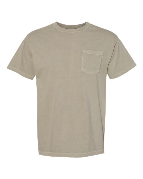 Comfort Colors 6030 - Unisex Garment-Dyed Heavyweight Pocket T-Shirt - Sandstone
