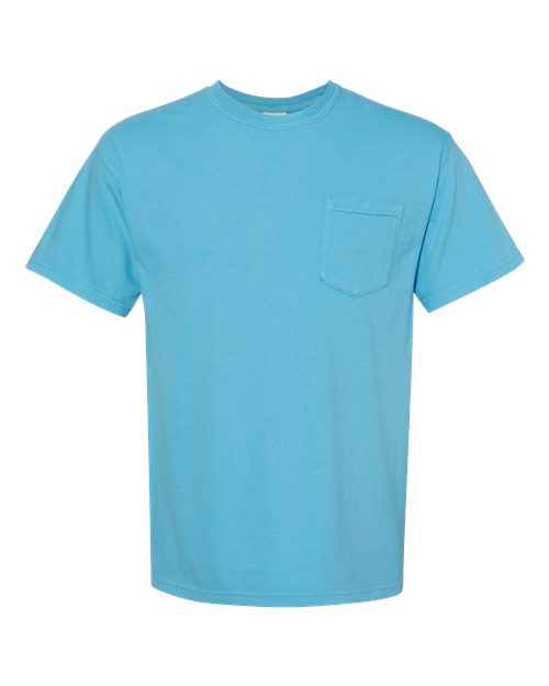 Comfort Colors 6030 - Unisex Garment-Dyed Heavyweight Pocket T-Shirt - Sapphire
