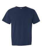 Comfort Colors 6030 - Unisex Garment-Dyed Heavyweight Pocket T-Shirt - True Navy