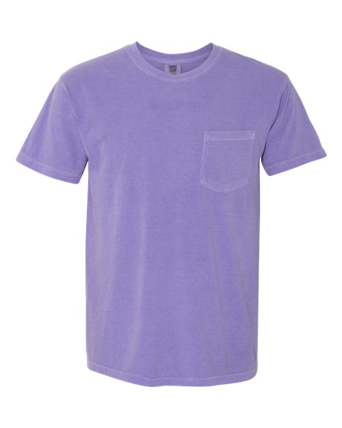 Comfort Colors 6030 - Unisex Garment-Dyed Heavyweight Pocket T-Shirt - Violet