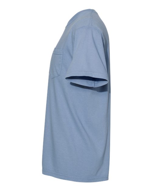 Comfort Colors 6030 - Unisex Garment-Dyed Heavyweight Pocket T-Shirt - Washed Denim