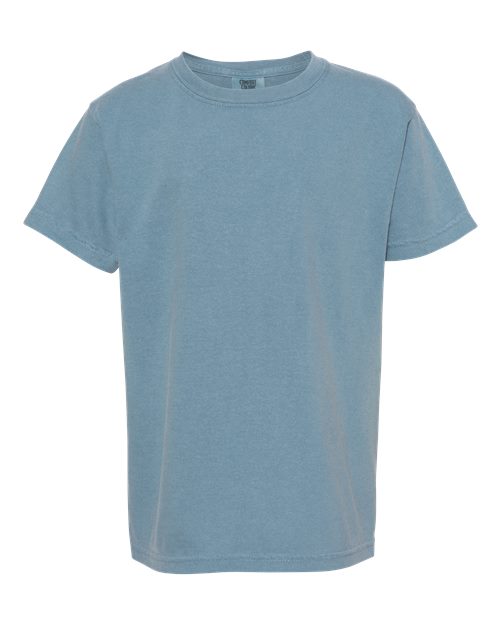 Comfort Colors 9018 - Youth Garment-Dyed Heavyweight T-Shirt - Ice Blue