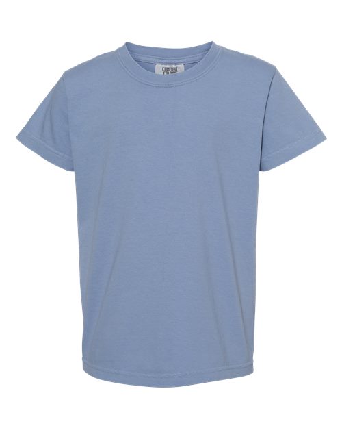 Comfort Colors 9018 - Youth Garment-Dyed Heavyweight T-Shirt - Washed Denim