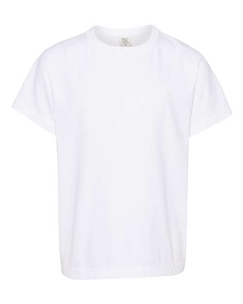 Comfort Colors 9018 - Youth Garment-Dyed Heavyweight T-Shirt - White
