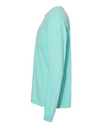 Comfort Colors 4410 - Unisex Garment-Dyed Heavyweight Long Sleeve Pocket T-Shirt - Chalky Mint