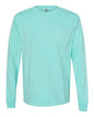 Comfort Colors 4410 - Unisex Garment-Dyed Heavyweight Long Sleeve Pocket T-Shirt - Chalky Mint