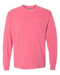 Comfort Colors 4410 - Unisex Garment-Dyed Heavyweight Long Sleeve Pocket T-Shirt - Crunchberry