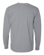 Comfort Colors 4410 - Unisex Garment-Dyed Heavyweight Long Sleeve Pocket T-Shirt - Granite