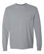 Comfort Colors 4410 - Unisex Garment-Dyed Heavyweight Long Sleeve Pocket T-Shirt - Granite