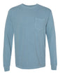 Comfort Colors 4410 - Unisex Garment-Dyed Heavyweight Long Sleeve Pocket T-Shirt - Ice Blue