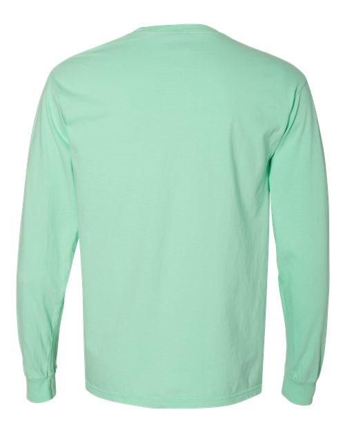 Comfort Colors 4410 - Unisex Garment-Dyed Heavyweight Long Sleeve Pocket T-Shirt - Island Reef
