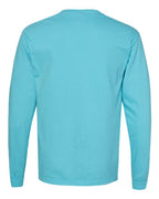 Comfort Colors 4410 - Unisex Garment-Dyed Heavyweight Long Sleeve Pocket T-Shirt - Lagoon
