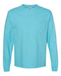 Comfort Colors 4410 - Unisex Garment-Dyed Heavyweight Long Sleeve Pocket T-Shirt - Lagoon