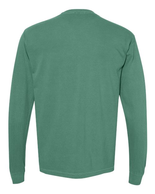 Comfort Colors 4410 - Unisex Garment-Dyed Heavyweight Long Sleeve Pocket T-Shirt - Light Green