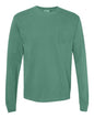 Comfort Colors 4410 - Unisex Garment-Dyed Heavyweight Long Sleeve Pocket T-Shirt - Light Green