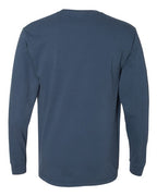 Comfort Colors 4410 - Unisex Garment-Dyed Heavyweight Long Sleeve Pocket T-Shirt - Midnight