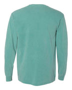Comfort Colors 4410 - Unisex Garment-Dyed Heavyweight Long Sleeve Pocket T-Shirt - Seafoam