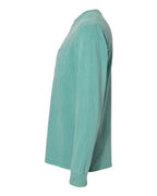 Comfort Colors 4410 - Unisex Garment-Dyed Heavyweight Long Sleeve Pocket T-Shirt - Seafoam