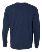 Comfort Colors 4410 - Unisex Garment-Dyed Heavyweight Long Sleeve Pocket T-Shirt - True Navy