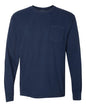 Comfort Colors 4410 - Unisex Garment-Dyed Heavyweight Long Sleeve Pocket T-Shirt - True Navy