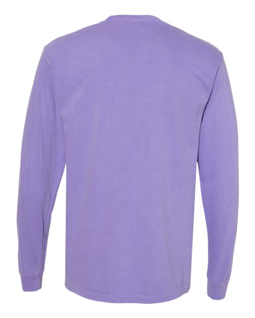 Comfort Colors 4410 - Unisex Garment-Dyed Heavyweight Long Sleeve Pocket T-Shirt - Violet