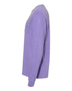 Comfort Colors 4410 - Unisex Garment-Dyed Heavyweight Long Sleeve Pocket T-Shirt - Violet