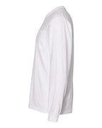 Comfort Colors 4410 - Unisex Garment-Dyed Heavyweight Long Sleeve Pocket T-Shirt - White