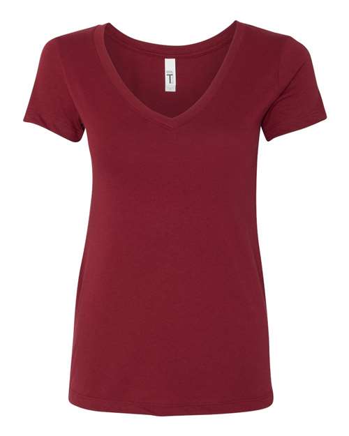 Next Level 1540 - Women's Ideal V-Neck T-Shirt - Cardinal