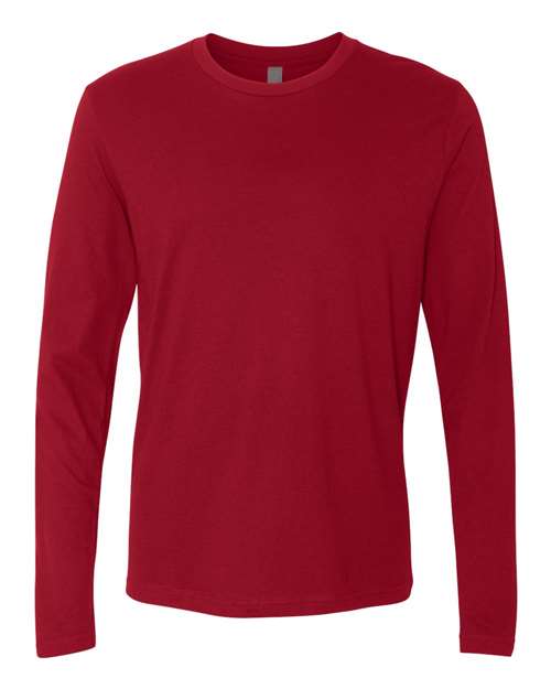 Next Level 3601 - Unisex Cotton Long Sleeve T-Shirt - Cardinal