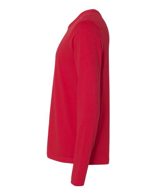 Next Level 3601 - Unisex Cotton Long Sleeve T-Shirt - Red