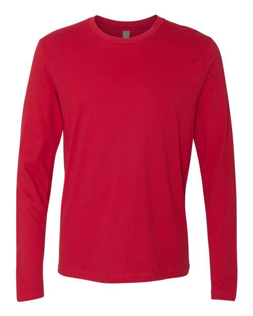 Next Level 3601 - Unisex Cotton Long Sleeve T-Shirt - Red