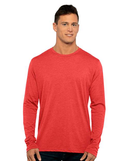 Next Level 6071 - Men's Triblend Long Sleeve T-Shirt - Vintage Red