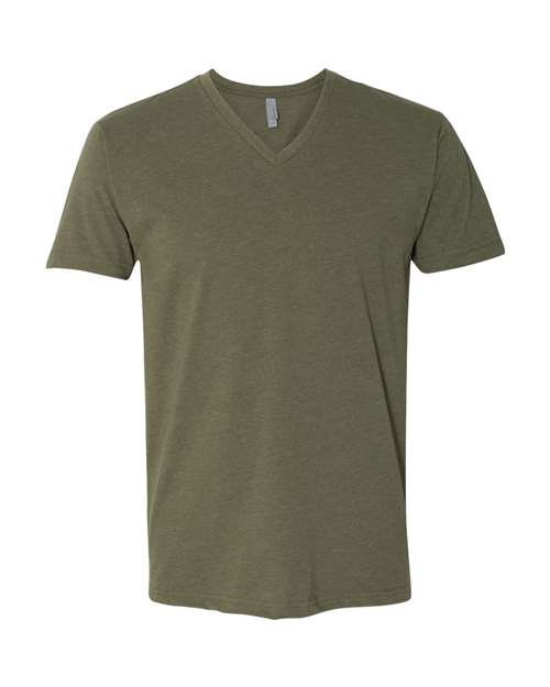 Next Level 6240 - Men's CVC V-Neck T-Shirt - Military Green