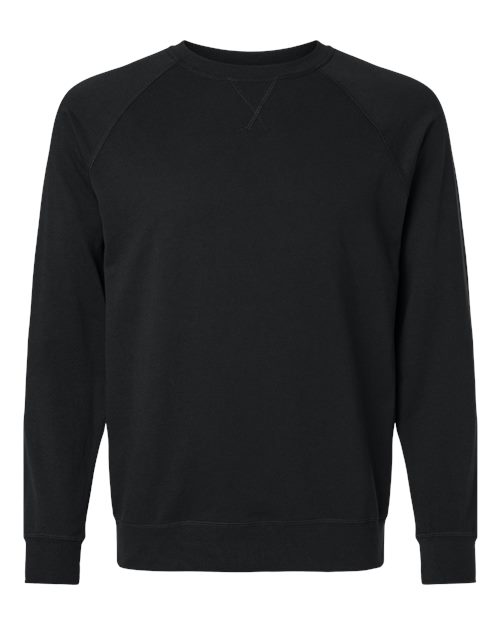 Next Level 9000 - Unisex Laguna Raglan Crewneck Sweatshirt - Black