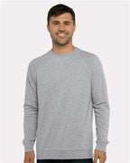 Next Level 9000 - Unisex Laguna Raglan Crewneck Sweatshirt - Heather Grey