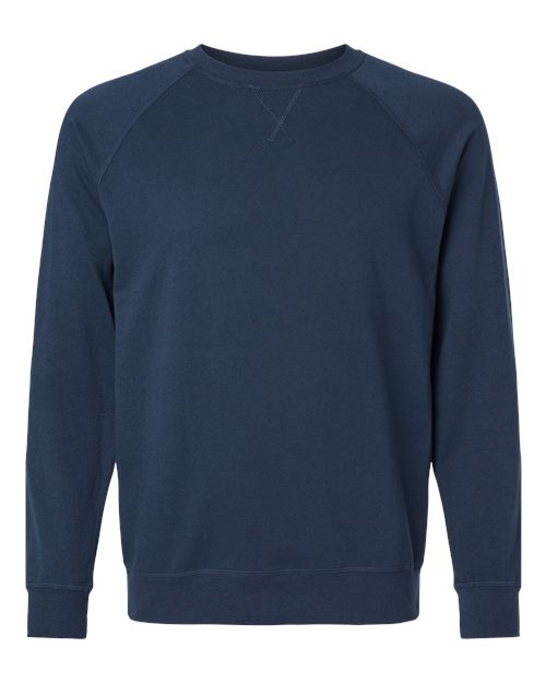 Next Level 9000 - Unisex Laguna Raglan Crewneck Sweatshirt - Midnight Navy