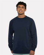 Next Level 9000 - Unisex Laguna Raglan Crewneck Sweatshirt - Midnight Navy