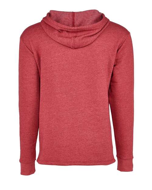 Next Level 9300 - Unisex Malibu Welt Pocket Hoodie Sweatshirt - Heather Cardinal