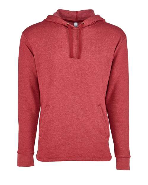 Next Level 9300 - Unisex Malibu Welt Pocket Hoodie Sweatshirt - Heather Cardinal